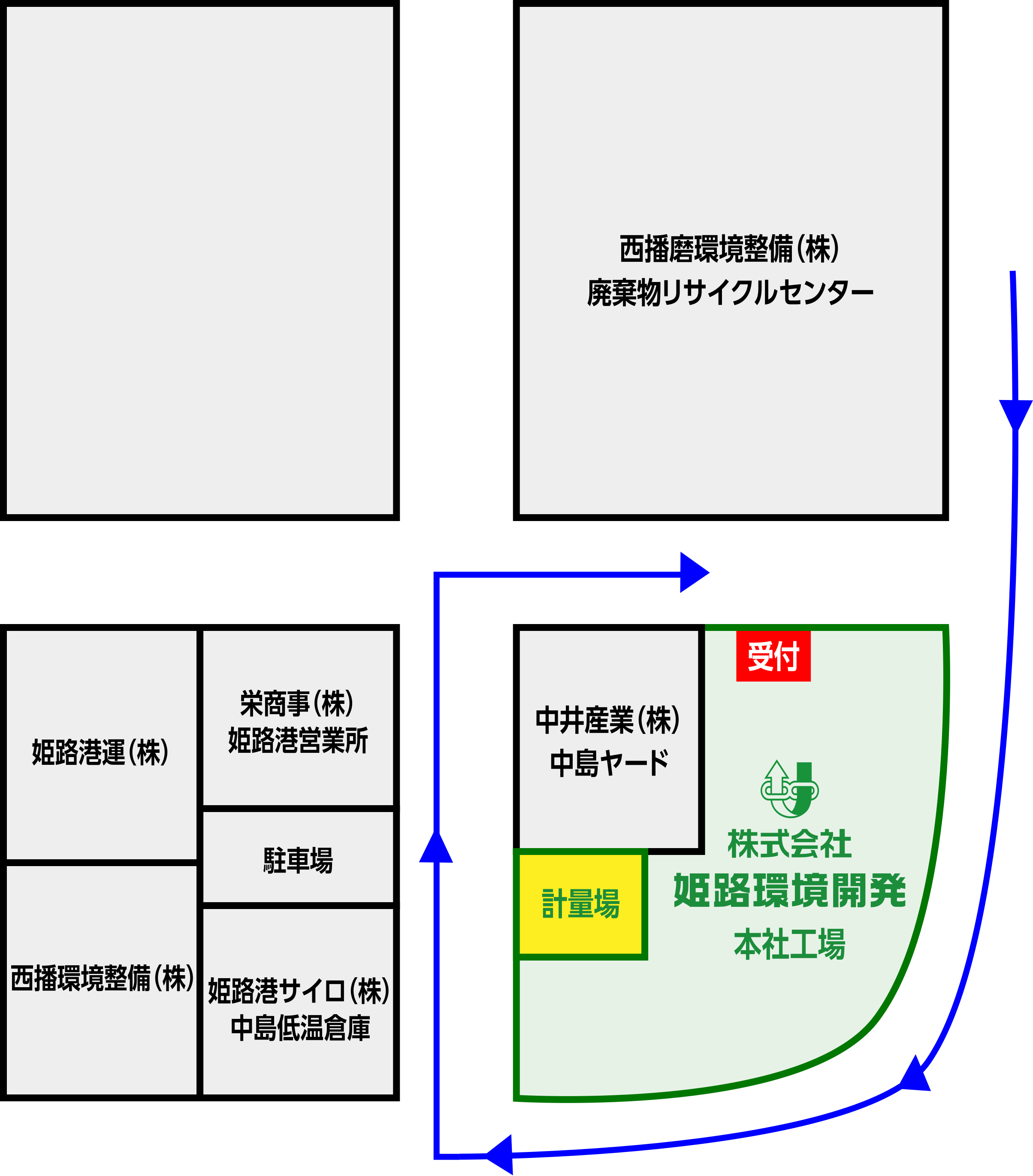 本社受付のMAP