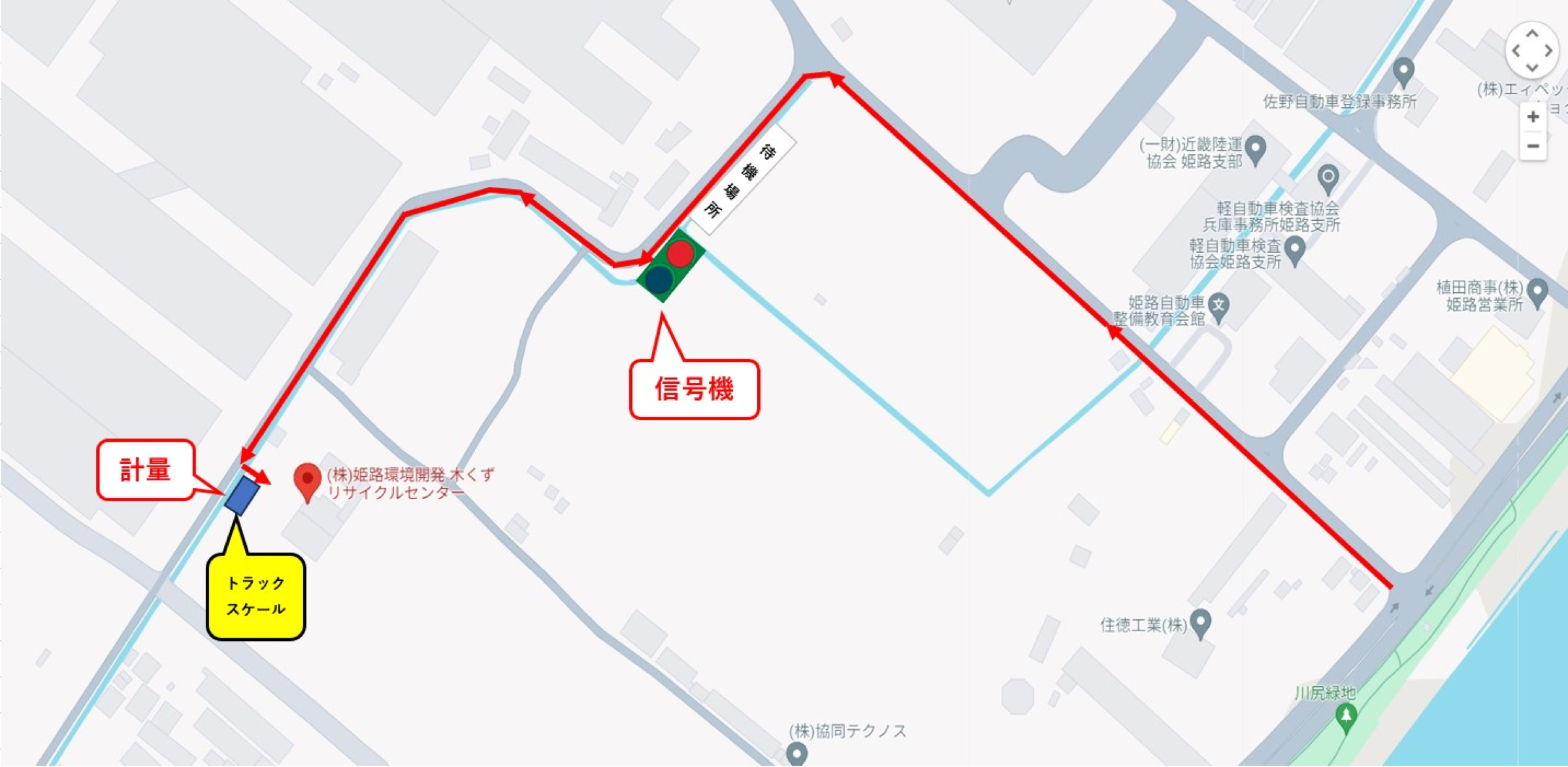 木くずリサイクルセンターのMAP